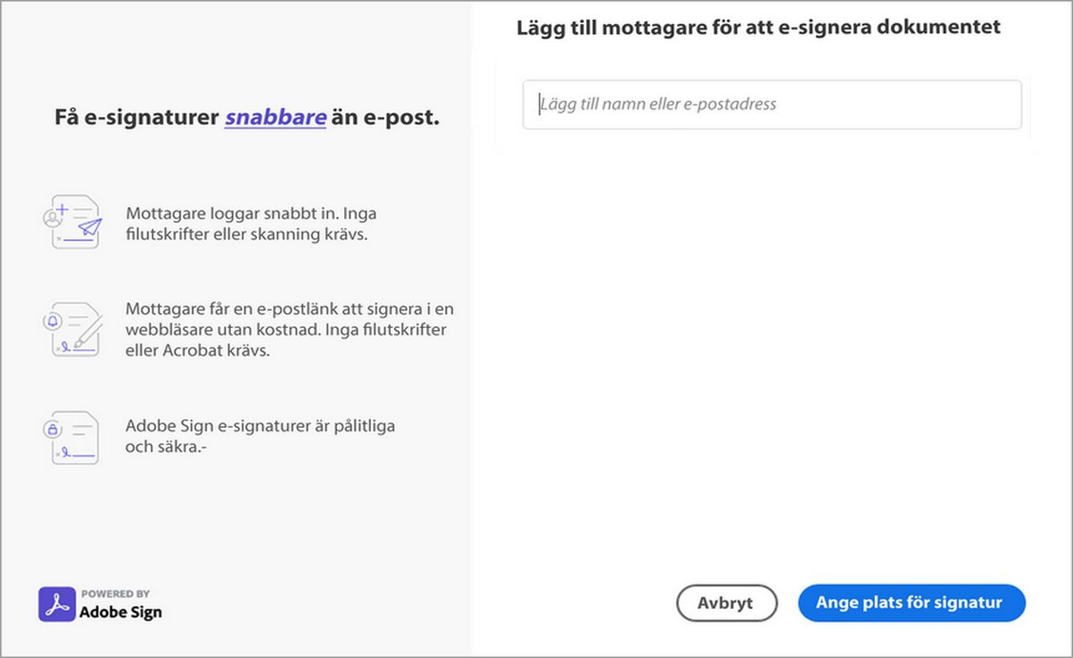 Lägg till mottagare