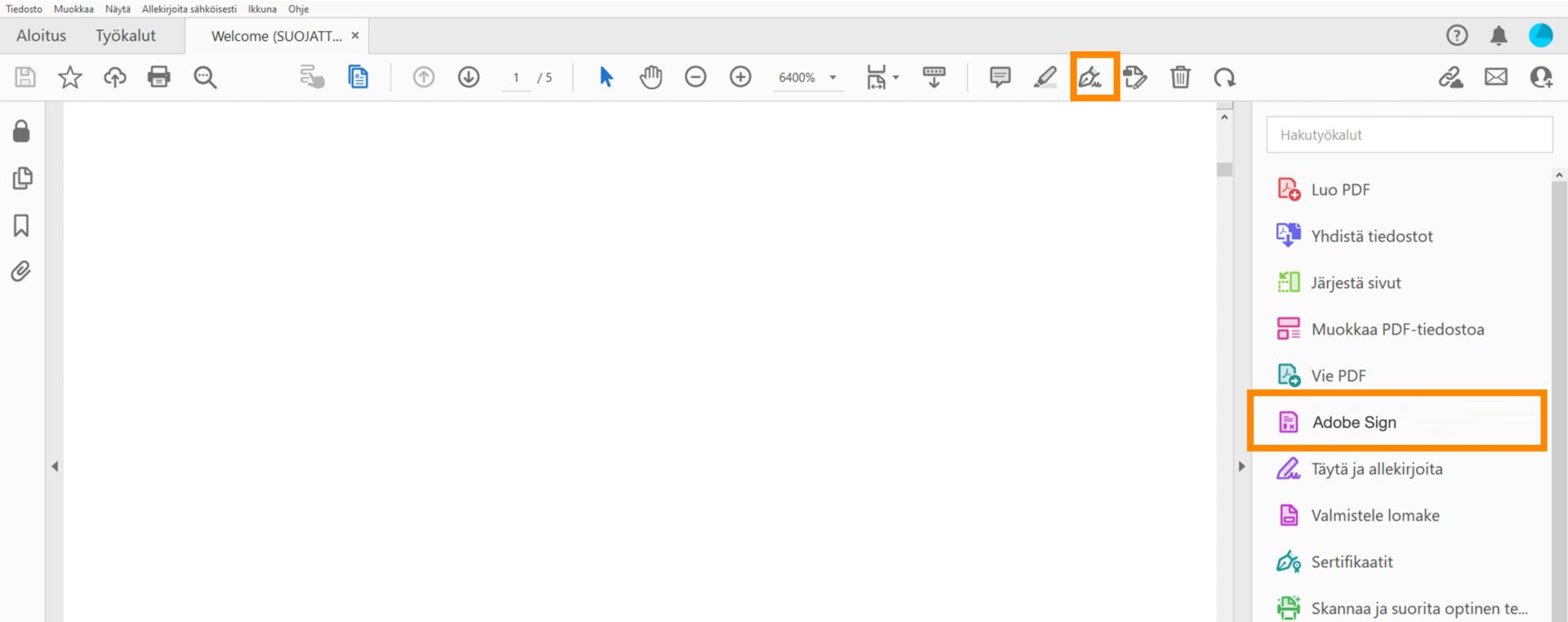 Yleinen allekirjoituskuvake