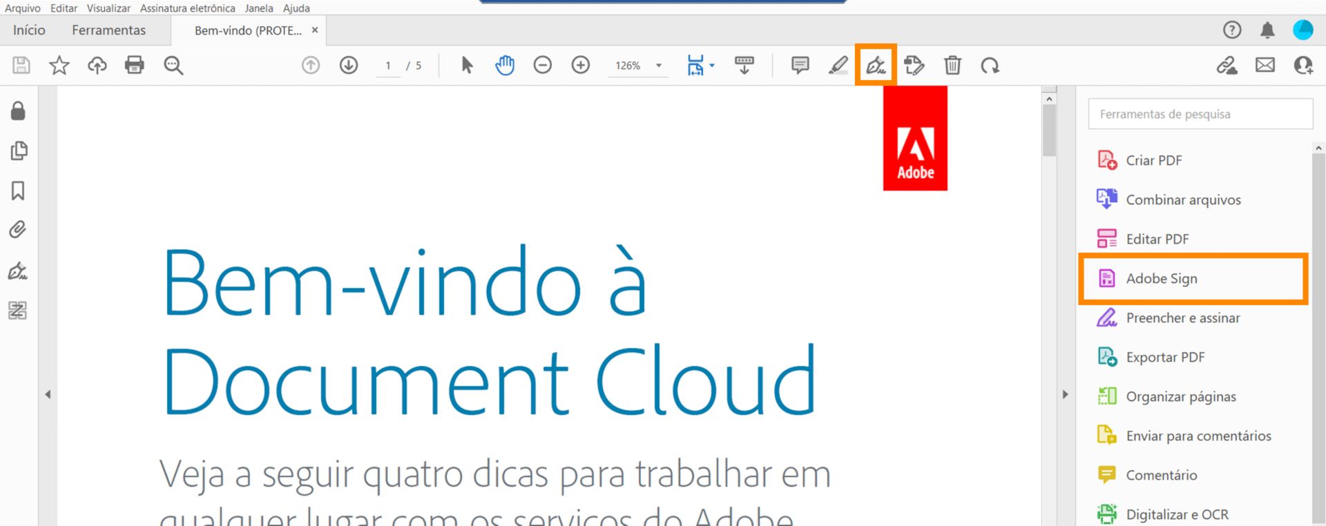 Ferramenta Assinatura global