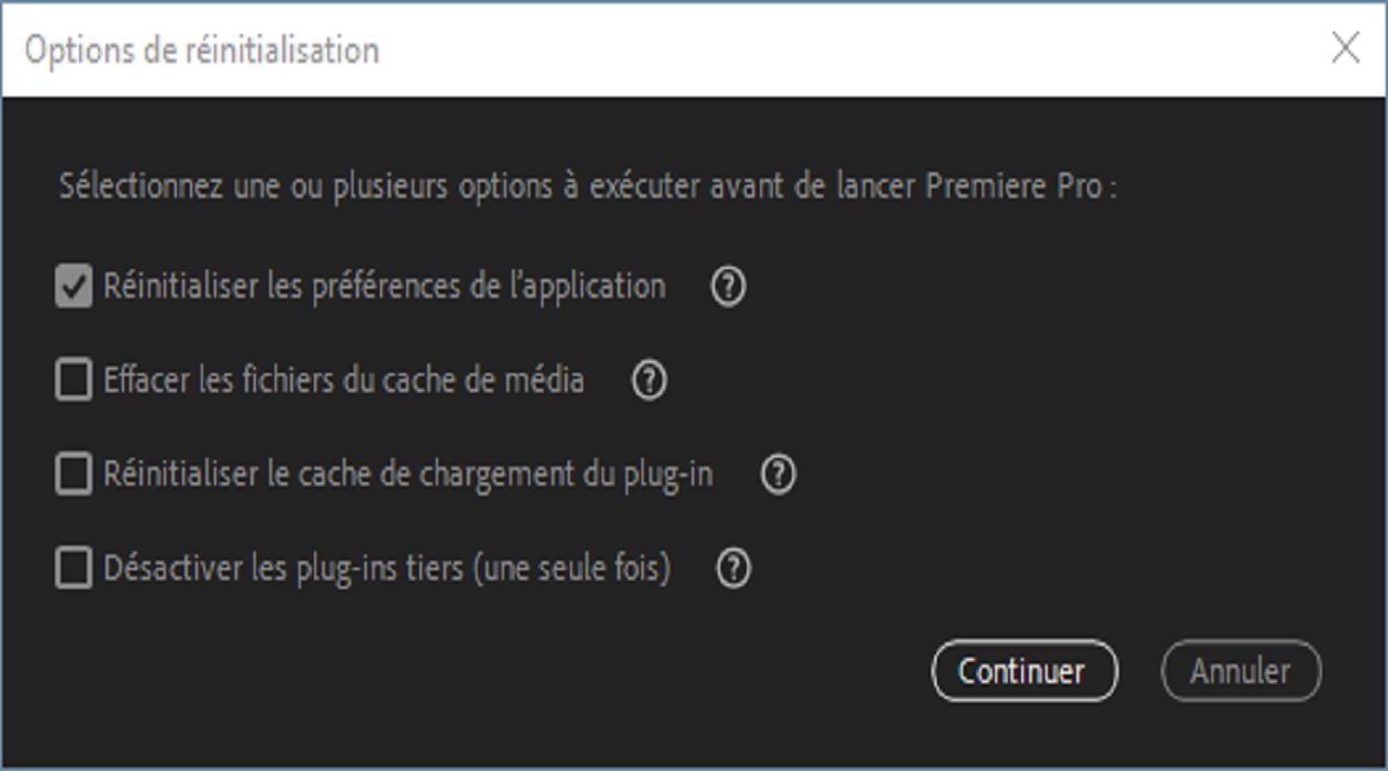 Résolvez les problèmes en réinitialisant les valeurs par défaut de différents paramètres.