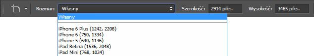 Zmienianie rozmiaru obszaru kompozycji w programie Photoshop