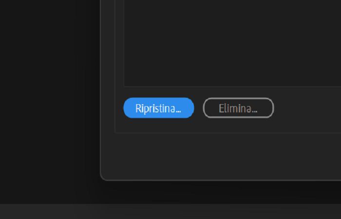 Ripristino dei progetti team