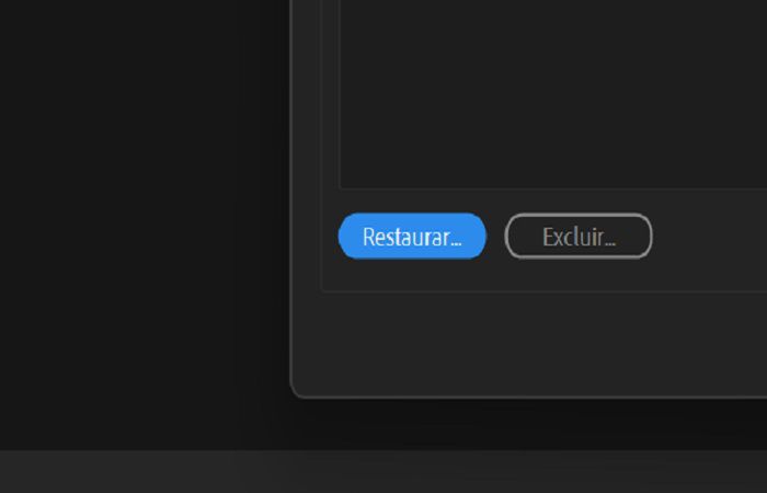 Restauração de projetos de equipe