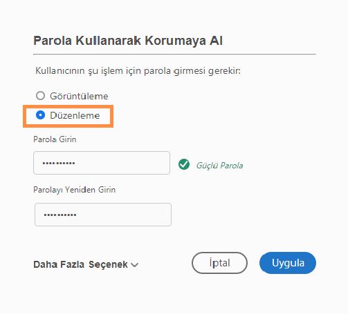 Düzenlemeyi sınırla