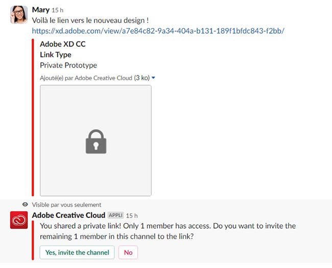Partager des liens XD privés