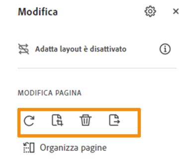 Ruotare, ritagliare, eliminare o estrarre una pagina da un file PDF