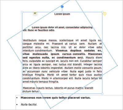 Поворот текстового поля