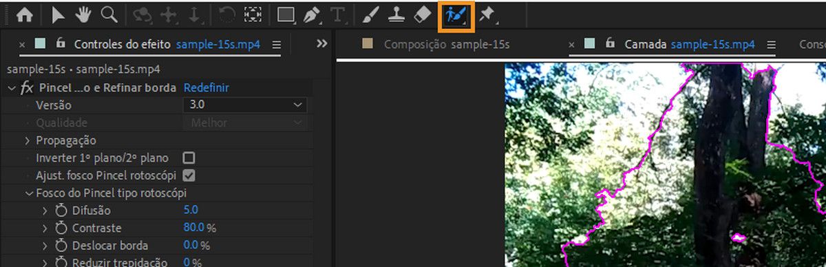 ferramenta pincel tipo rotoscópio