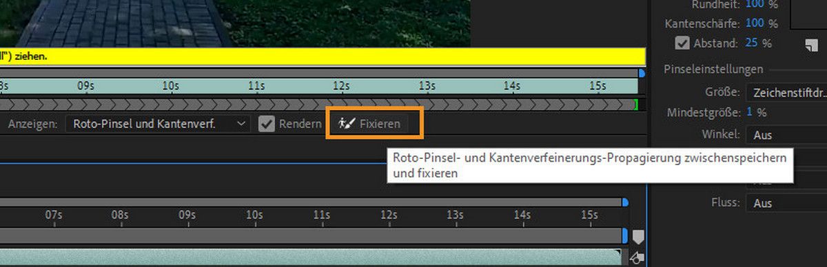 Fixieren Sie die Propagierung.