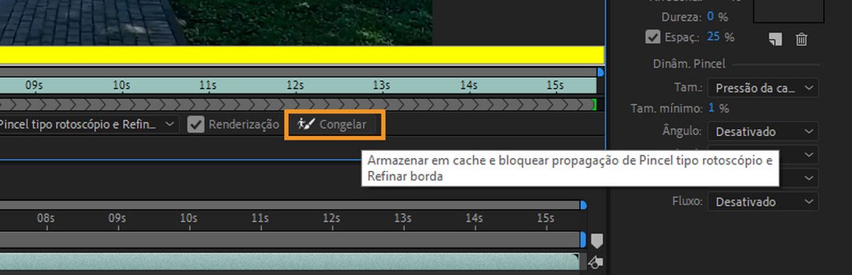 Congelamento da propagação.