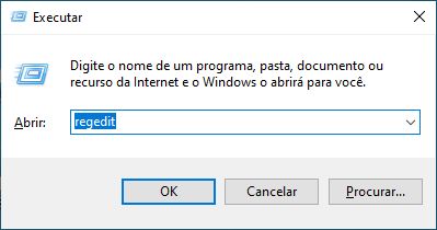 Executar regedit