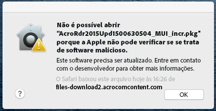 Um exemplo de solicitação de autenticação