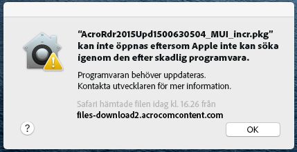 Ett exempel på en attesteringsuppmaning