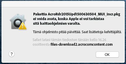 Esimerkki todennuskehotteesta