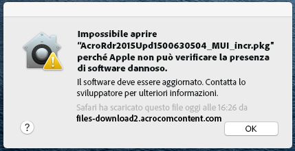 Esempio di richiesta di autenticazione