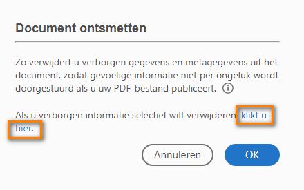 Document ontsmetten