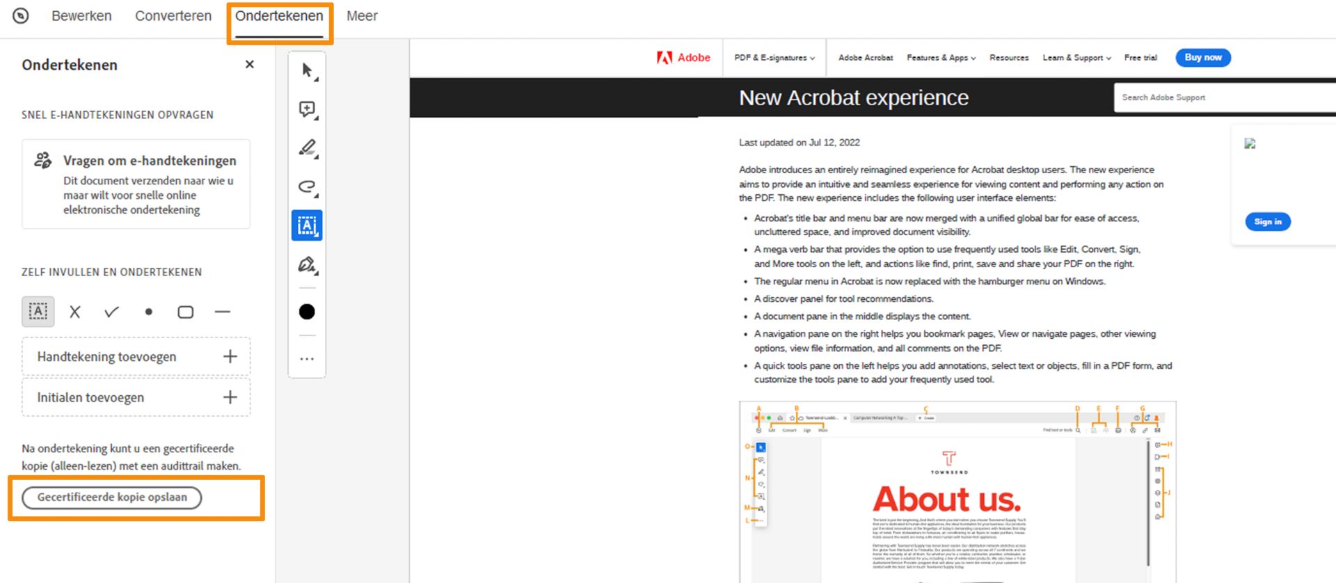 Gecertificeerde kopie opslaan