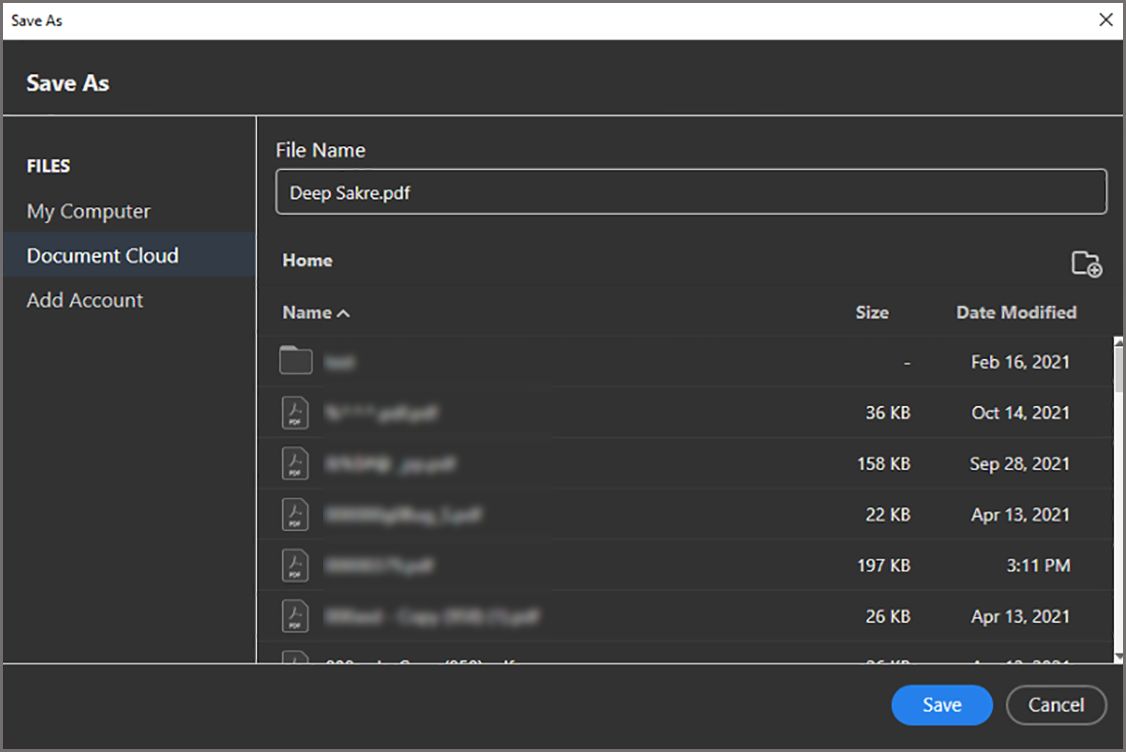 תיבת הדו-שיח ' שמירה בשם' 