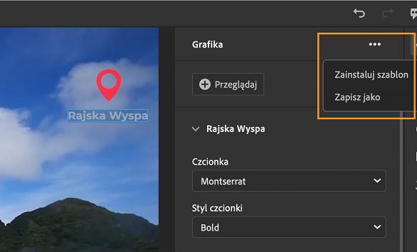Zapisywanie tytułu albo grafiki