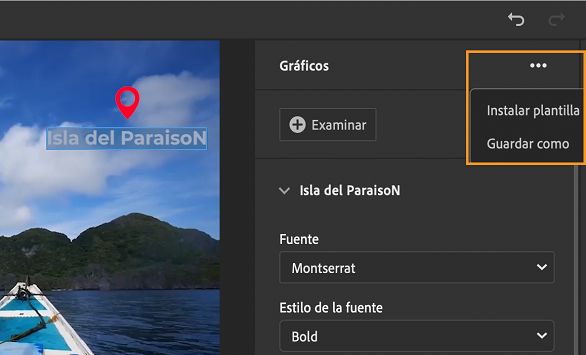 Guardar un título o un gráfico