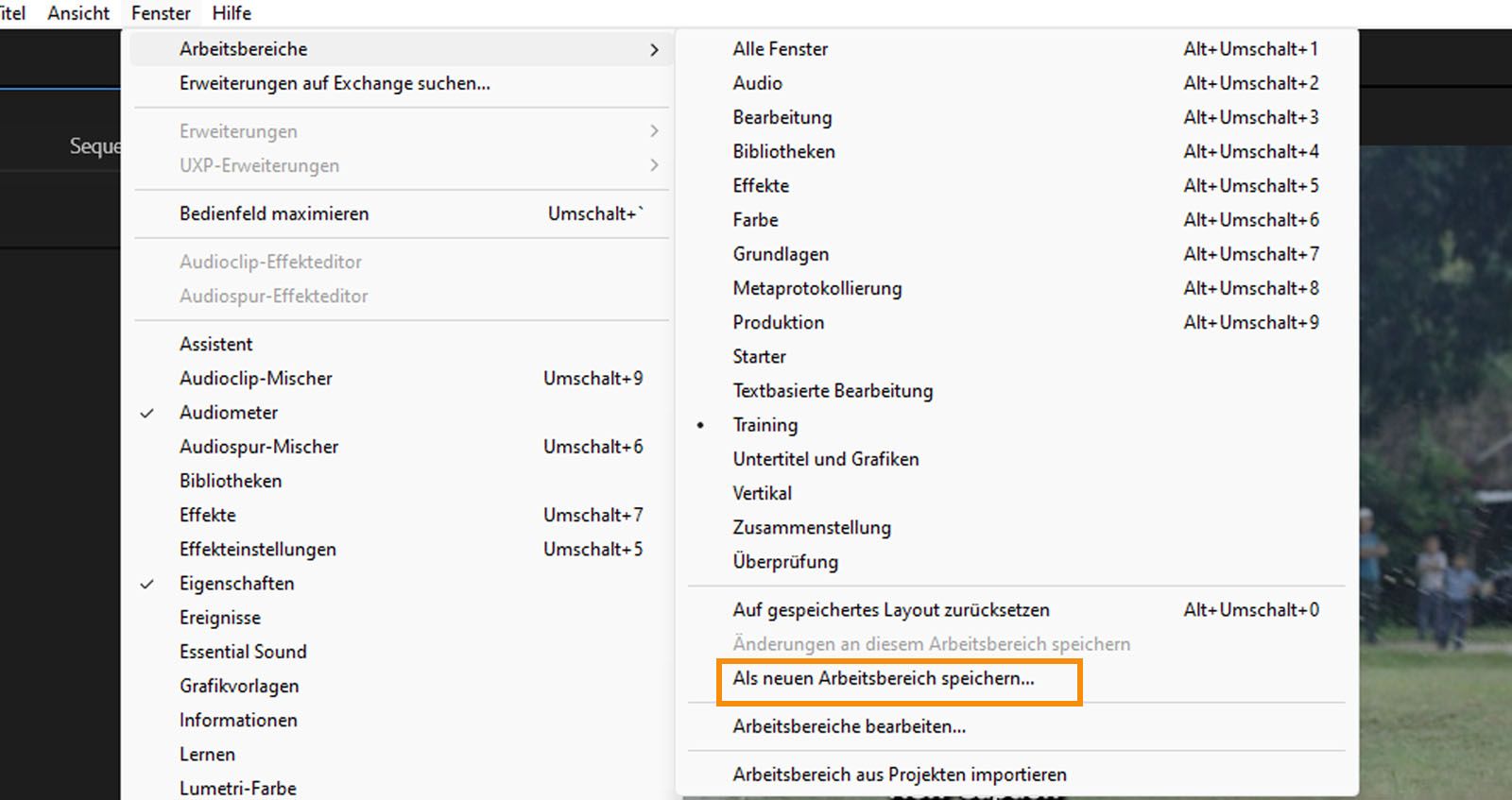 Das Dialogfeld „Neuer Arbeitsbereich“ wird mit einer Option zur Eingabe eines Namens für den Arbeitsbereich angezeigt. 