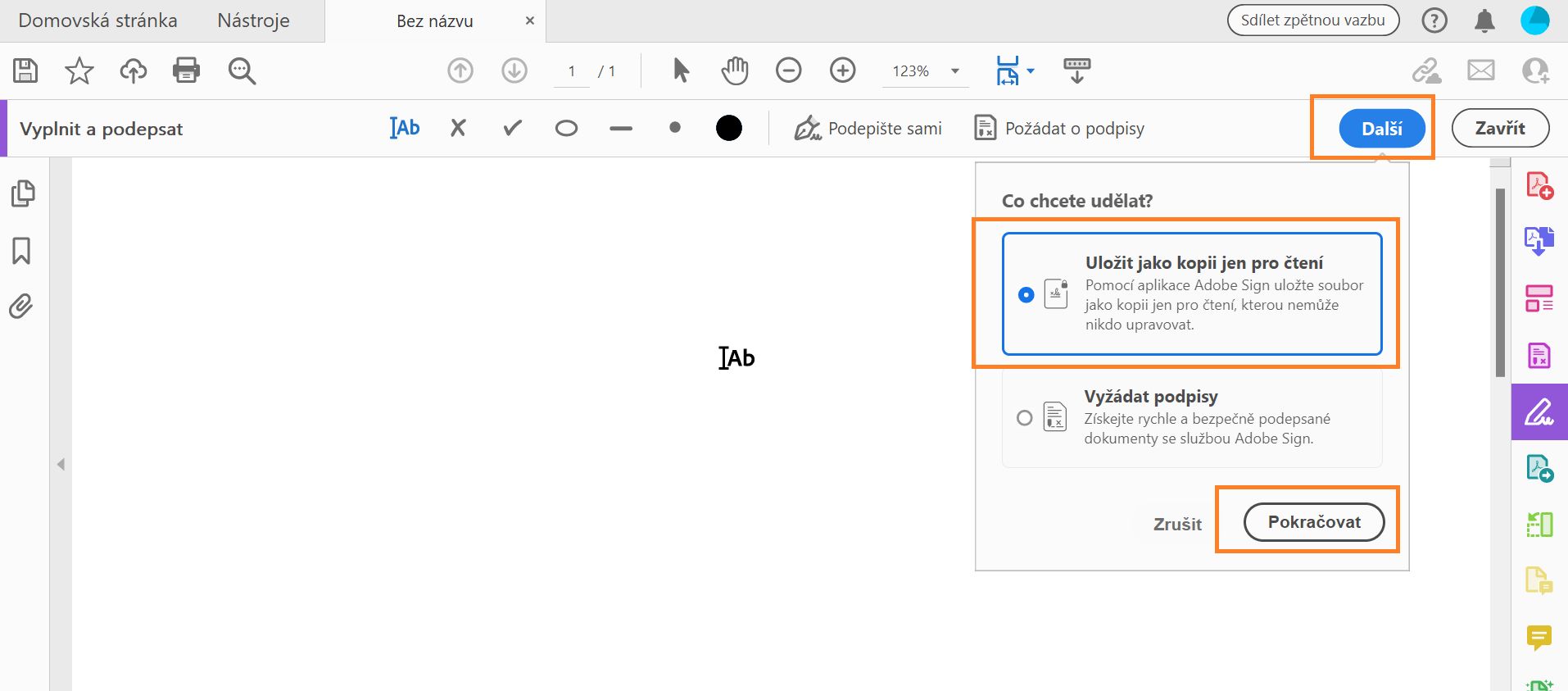 Uložit jako kopii jen pro čtení