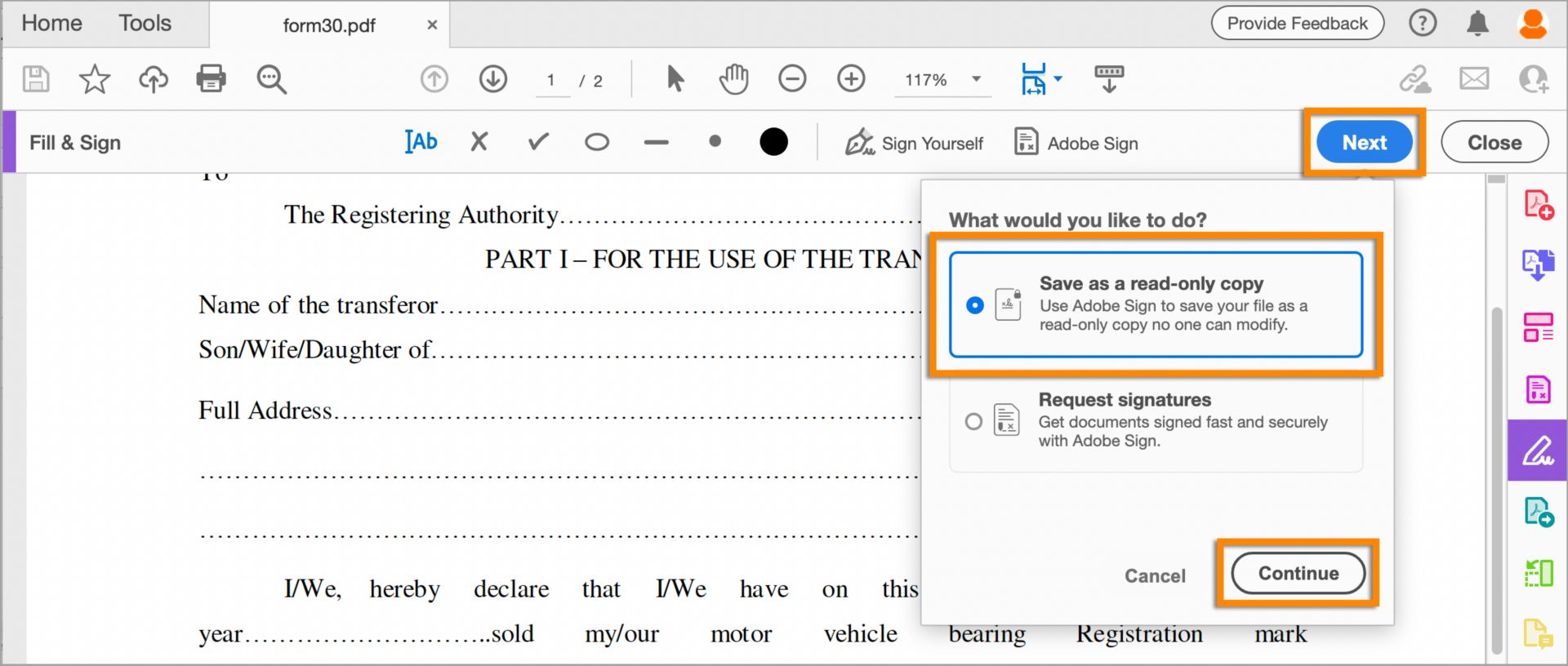 حفظ نسخة للقراءة فقط