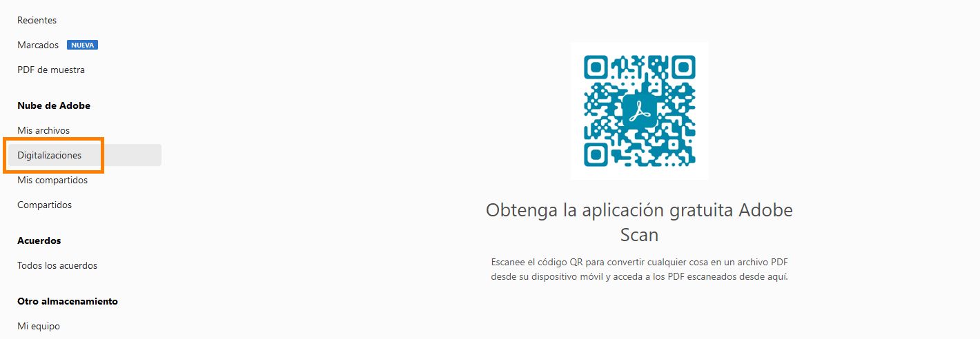 Instalar la aplicación Scan