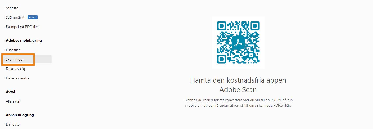 Installera Scan-appen