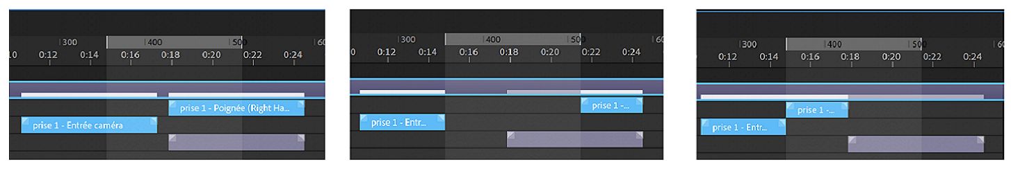 A) Avant B) Effacer C) Supprimer et raccorder