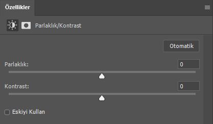Parlaklık/Kontrast ayarları