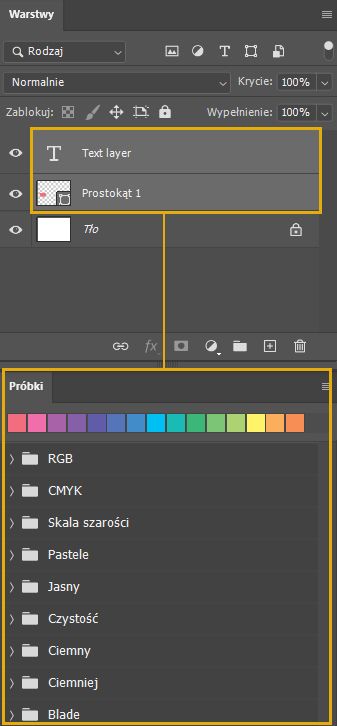 Stosowanie próbek do warstw