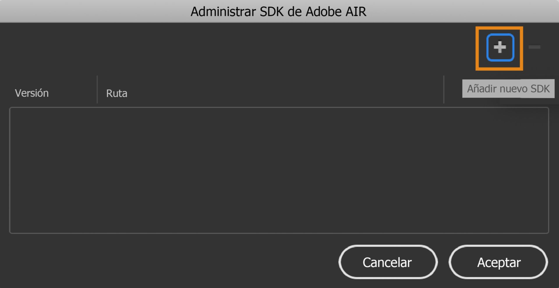 Botón Añadir nuevo