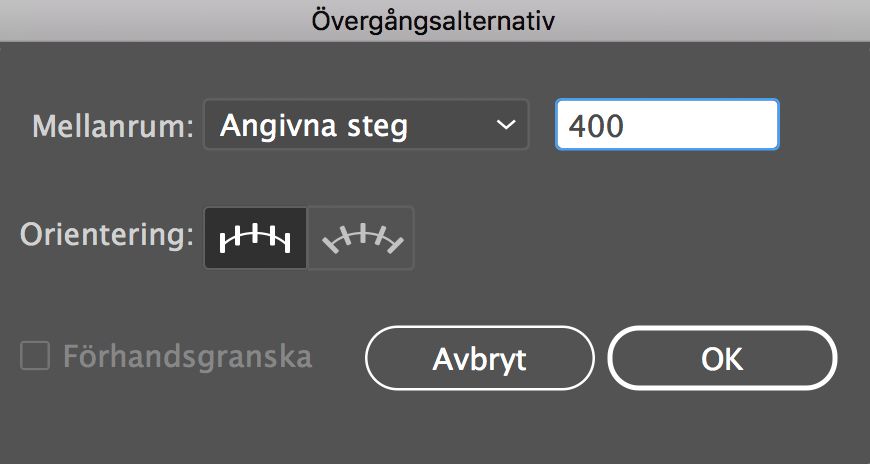 Övergångsalternativ