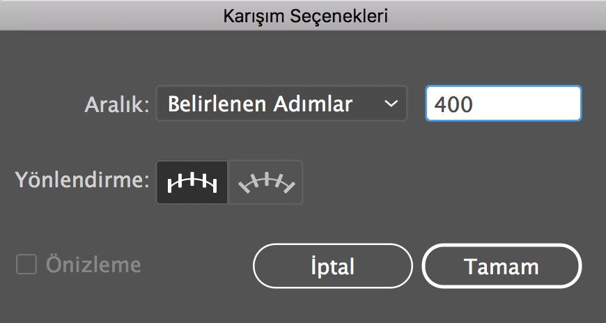 Karışım seçenekleri