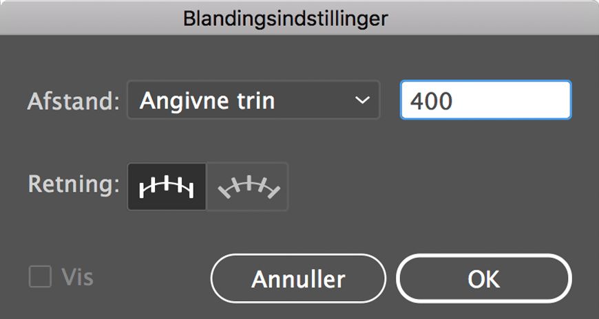 Blandingsindstillinger