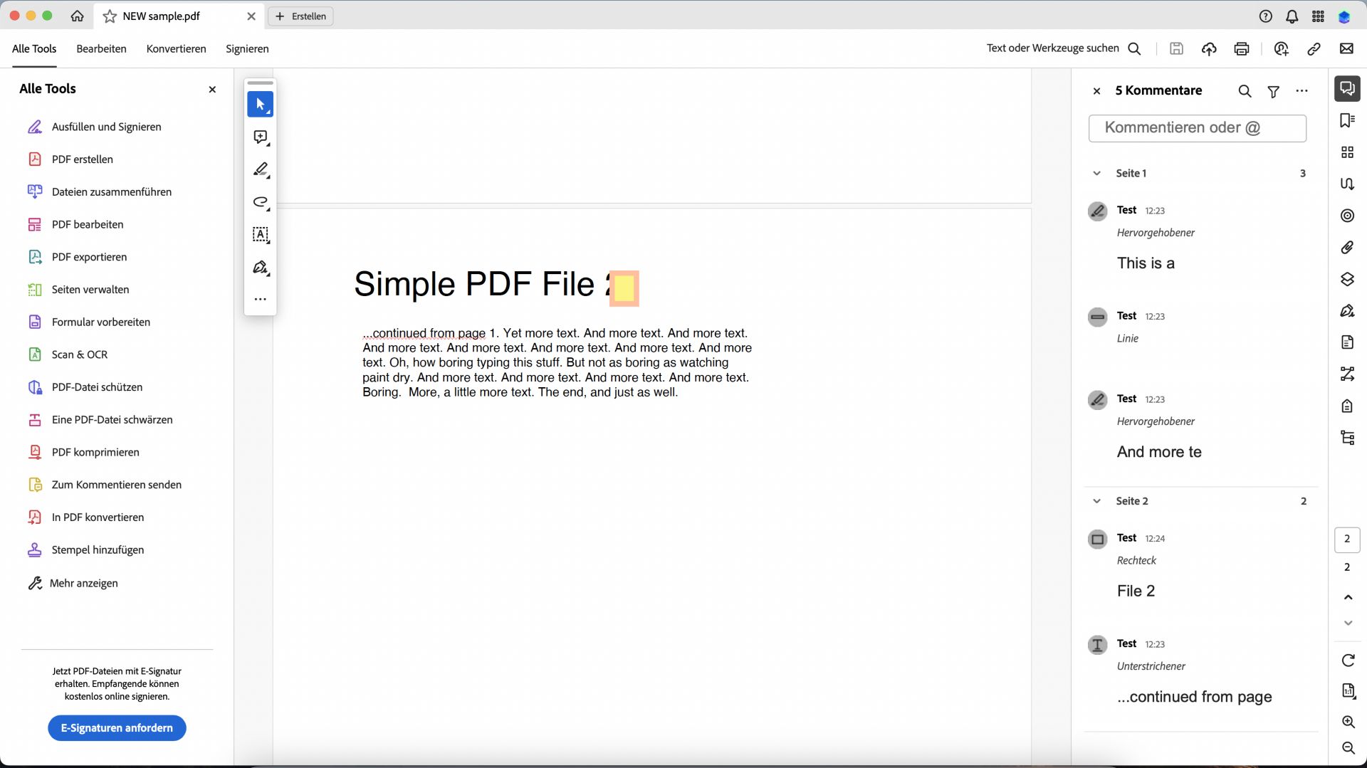 Scrollleiste wird bei Bedarf angezeigt
