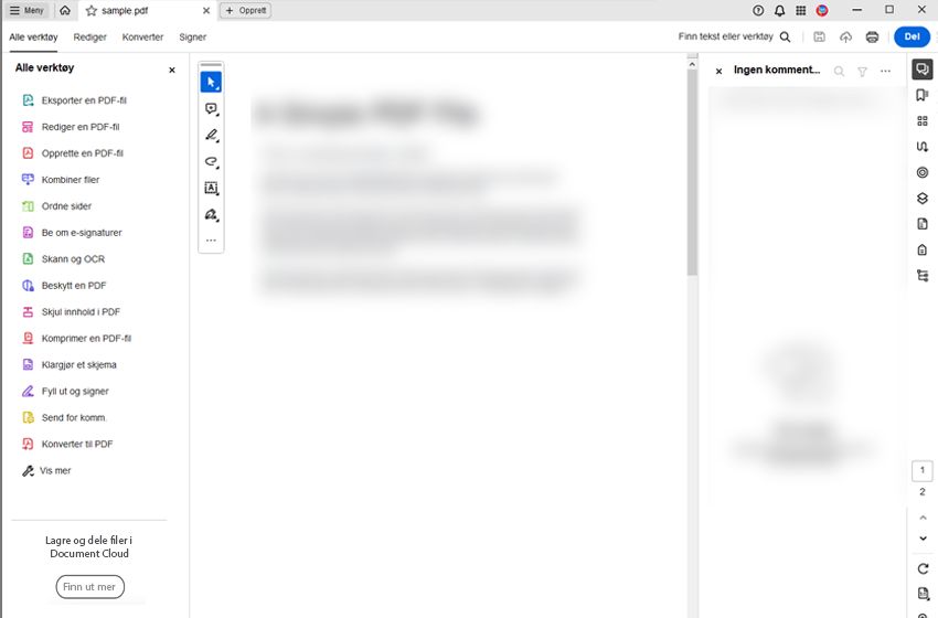 Rullefeltet vises ved behov