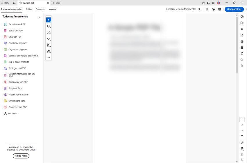 A barra de rolagem aparece quando necessário