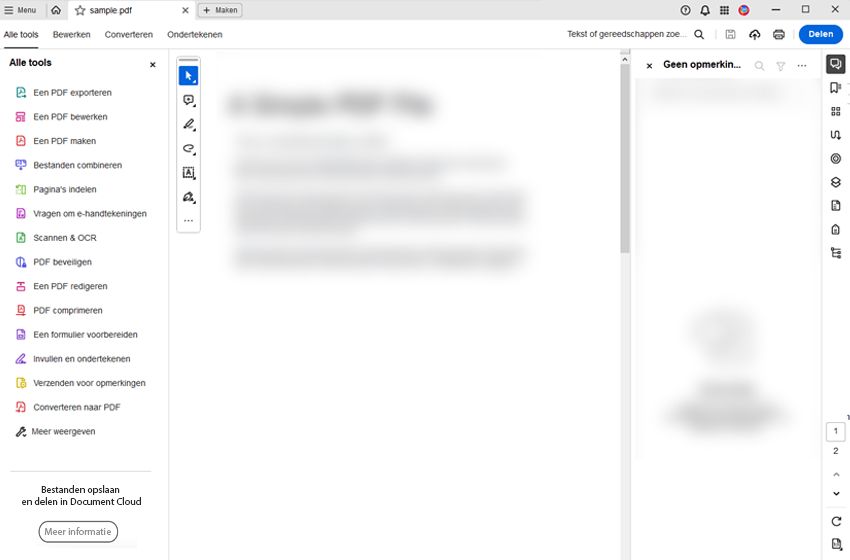 Scrolbalk verschijnt wanneer dit nodig is