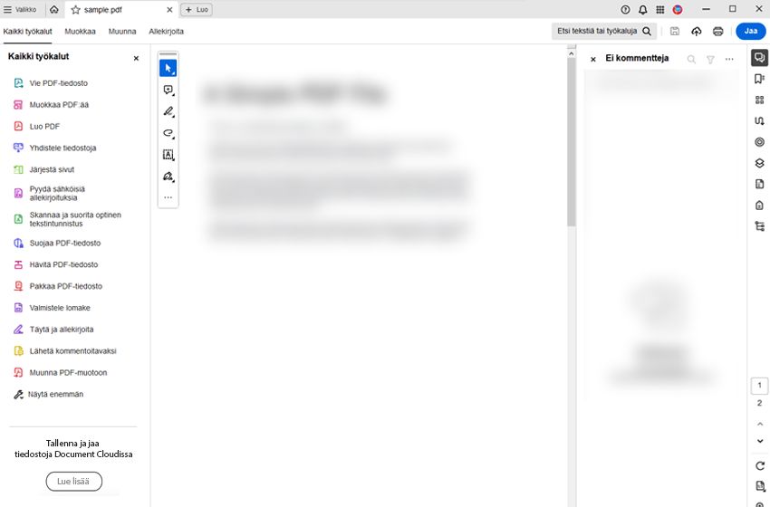 Vierityspalkki tulee näkyviin tarvittaessa