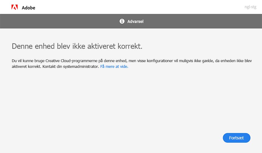 Startfejl