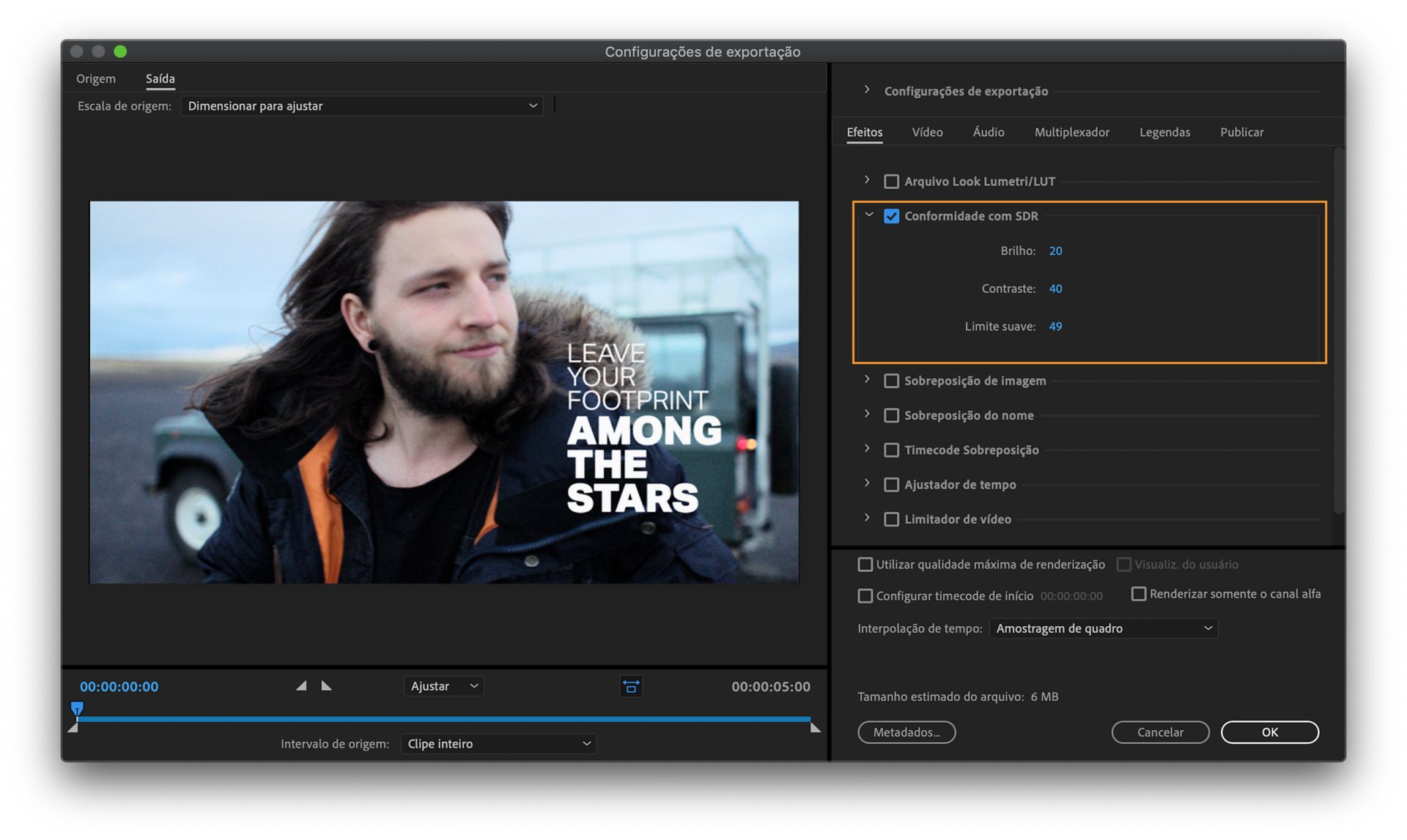 Conformidade com SDR