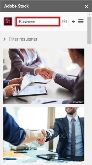 Søg i Adobe Stock