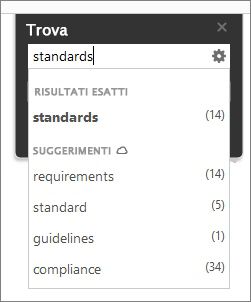 Ricerca avanzata basata su cloud