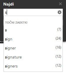 Pametno iskanje s podporo oblaka