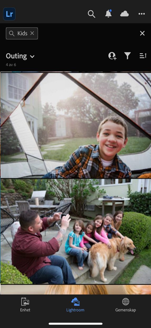 Söka efter foton med hjälp av intelligent onlinesökning 