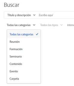 Filtros de búsqueda