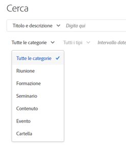 Filtri di ricerca