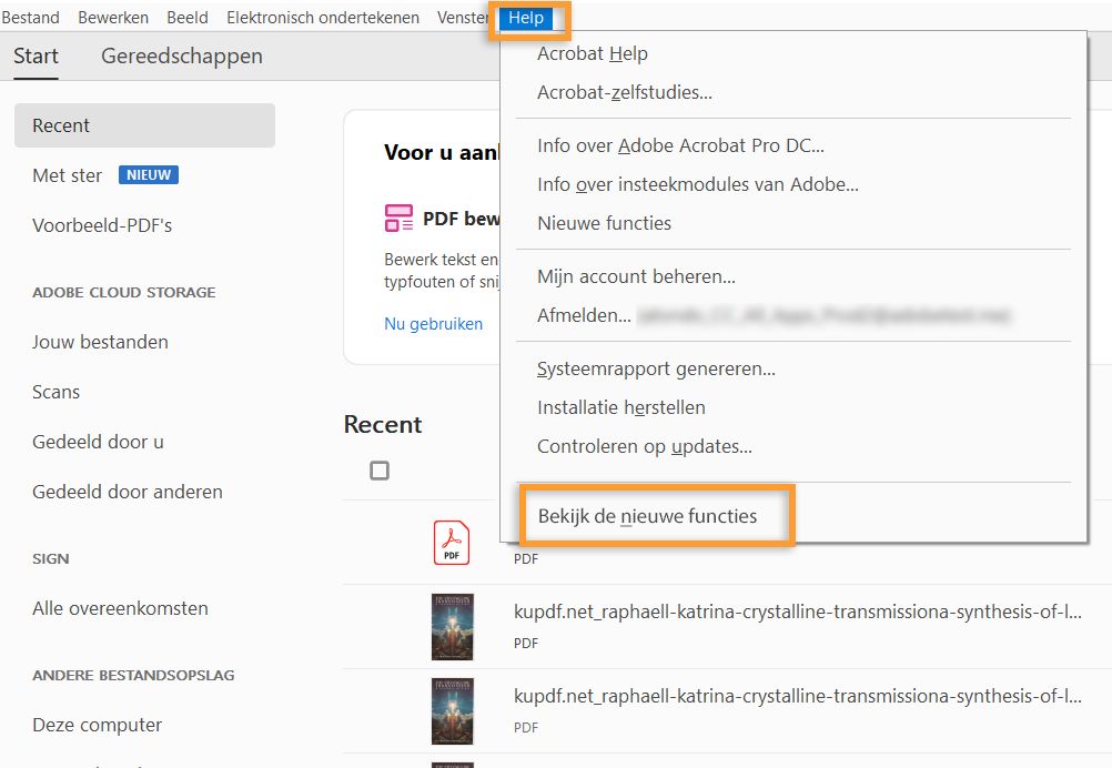 Bekijk de nieuwe functies